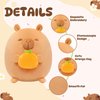 Caaaat Scented Stuffed Plush Toy, Cute Capybara Stuffed Animal with 2 Fresh Orange Scented Microbeads, Squishy Plushies Hugging Plush Decor Pillow for Boys & Girls