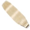 SURNEL Tape in Hair Extensions Human Hair Silky Soft Remy Tape in Hair Extensions Color #60 Platinum Blonde Tape in Hair 18 inch 20pcs 50g(#60-18)