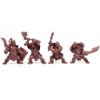 Fantasy Battles Creature Mini Action Figure Playset- Mountain Orcs Uruktag 2 ʺ Fantasy Figures - XL 1/32nd Scale DND 4 pcs Characters Accessories RPGs and Soldiers