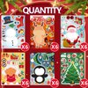 Comelodiant Christmas Arts and Crafts for Toddlers 36 PCS Christmas Stickers for Kids Craft Christmas Make Face Party Games Stickeres Favors Xmas Activities Supplies
