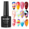 MIZHSE Blooming Gel Nail Polish Clear Nail Blooming Gel Blossom Marble Gel Polish Soak Off U V LED Gel for Nail Art Manicure Painting Nail Design 10mL 0.33oz
