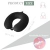 Travel Pillow,Neck Pillow for Traveling U Shaped Memory Foam Black Portable Headrest Sleep Airplane Travel Neck Pillow for Flight, Car & Home,Office