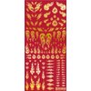 HiQ Parts Tattoo Decals 03 Decal for The Fire Gold 1 Pieces Plastic TTD-03-GLD