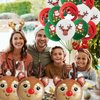 HADCKJA Reindeer Balloons Christmas Party Supplies Christmas Balloons Reindeer Foil Balloon Christmas Latex Balloon for Christmas Party Decorations Christmas Theme Birthday Decorations 15Pcs
