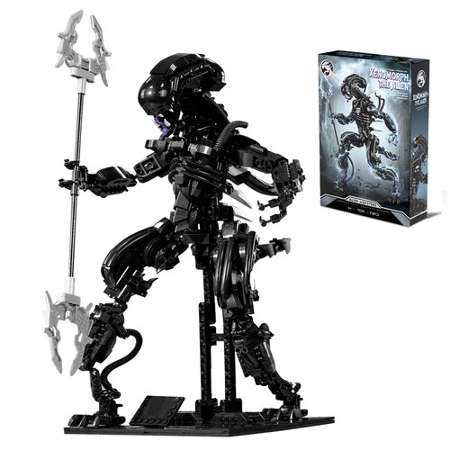 Xenomorph Action Figure Building Sets - Compatible with Lego for Adults Men, Gifts for Boys Aged 8-14 and Enthusiastic Alien Fans