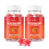 BeLive Elderberry Gummies with Zinc and Vitamin C - Immune Support Supplement with Vitamin D, A, E, B12 - Gummies for Healthy Bones & Teeth, Vegan, Keto & Non-GMO - Raspberry Flavor | 2-Pack