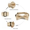 Alizeal Boys Adjustable Pre Tied Wedding Party Tuxedo Bow Tie, Champagne