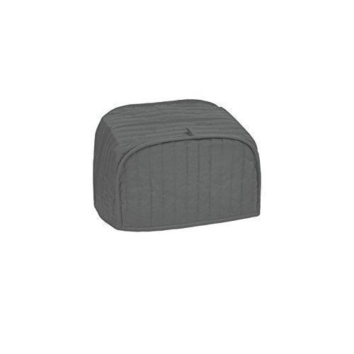 Ritz Premium Universal Two Slice Toaster Cover, 11.25" x 5.75" x 7", Polyester and Cotton Quilted, Fingerprint Protector, Super Soft Appliance Cover And Dust Cover, Graphite