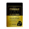 masque BAR Black Gold Sheet Mask with 24k Gold, Charcoal Powder, and Bamboo - Enriched Pore Refiner to Brighten Skin - Made in Korea