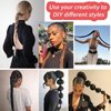 Xtrend Long Braided Ponytail Extensions Pre-braided Straight Wrap Around Hair Extensions 34 Inch Ponytail Natural Soft Synthetic Hair Pieces for Women Daily Wear (Chocolate Brown 4#)