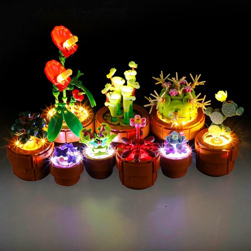 Mililier LED Light Kit for Lego 10329 Tiny Plants Set, Compatible with Lego 10329 Building Blocks Model(Not Include Blocks Set)