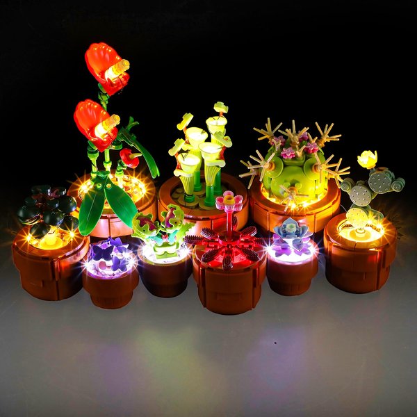 Mililier LED Light Kit for Lego 10329 Tiny Plants Set, Compatible with Lego 10329 Building Blocks Model(Not Include Blocks Set)