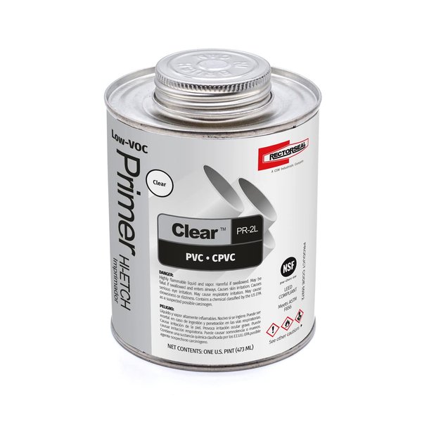 Rectorseal 55972 Pint Pr-2L Low Voc Hi-Etch Pvc And Cpvc Primer, 1 count (pack of 1)