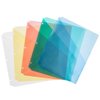 Avery Binder Pockets for 3 Ring Binders, Assorted (Blue, Clear, Green, Pink and Yellow), Pack of 5 Binder Pockets (75244)