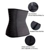 Youloveit Women's Waist Trainer Corset for Everyday Wear Steel Boned Tummy Control Body Shaper with Adjustable Hooks(Black,S)
