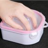 2pcs Nail Soaking Bowl Soak Off Bowl Manicure Bowl Nail Soaking Tray Soak Off Acrylic Nail Remover Dip Powder Removal Kit Nail Polish Remover Bowl Acetone Soak Off Bowl for Home Nail Salon Supplies