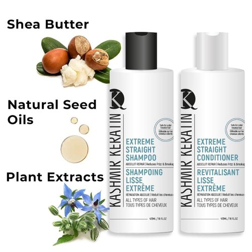 Kashmir Keratin Hair Care Kit (Extreme Straight + Extreme Conditioner)