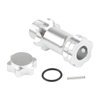 Rchobbytop 4pcs Aluminum 17mm Hex Adapter 30mm Extension Wheel Hub Drive Offset Width Extender with Anti-dust Cap Nuts for 1/8 RC On Road Car Off Road Truggy Truck Buggy Crawler, Silver