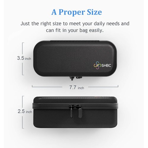 SHBC Medical Cooler Insulin Vial Carrying Travel Case Protector for Diabetic with One Ice Pack Black