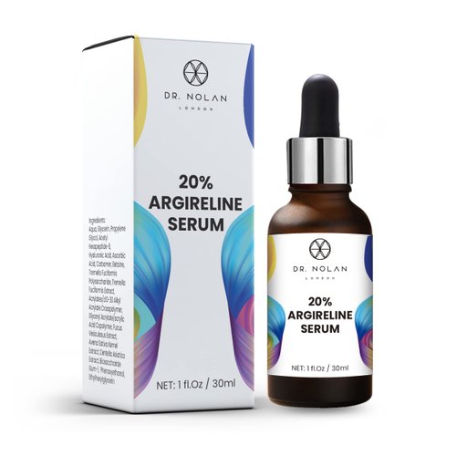Dr Nolan Argireline Serum – 20% Argireline with 5% Hyaluronic Acid, Vitamin C Serum – Anti-Aging Serum for Radiant Skin – Anti-Wrinkle Peptides for Face, Neck & Hands