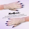ManiGlovz - The Original UPF 50+ UV Light Protective Nail Gloves | Gel Manicure Gloves and Anti UV Fingerless Gloves for Women | Can be Used as Sun Protection Gloves for Driving | Black Magic