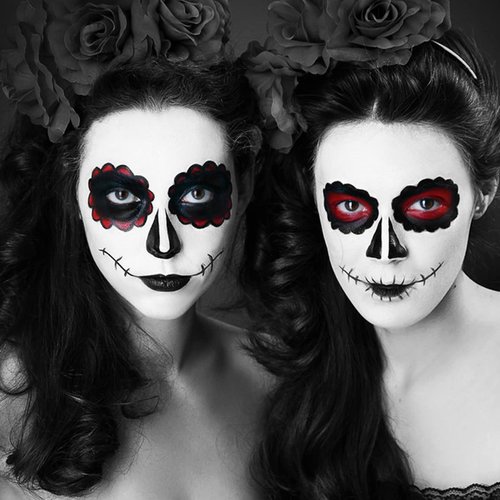 MEICOLY White Face Body Paint,30g/1.05oz Clown White Makeup,Halloween Washable Water Based Full Body Paint,Single Face Painting for Adults and Kids,Foundation SFX Joker Zombie Vampire Skeleton,White