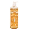 Lehman's Castile Moisturizing Body Wash, All Natural Liquid Soap Gently Cleanses Hands Body and Hair, 16 fl oz, Orange