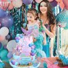 Lukinuo Mermaid Cake Topper 26Pcs Under The Sea Cake Decors Seashell Cake topper Mermaid Tail Cake Decoration Mermaid Birthday Cake Toppers for Mermaid Theme Party Supplies Birthday Party Baby Shower