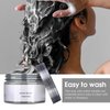 Temporary Silver Gray Hair Color Dye Wax for Kids & Men Women, Washable Hair Dye Styling Clay Party Hair Makeup Gifts for 3 4 5 6-8-10-12 Years Old Girls Kids & Men Women