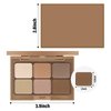 Boobeen 6 Colors Nude Eyeshadow Palette, Matte Shimmer Eyeshadow Makeup Palette for Neutral Smokey Bronze Eye Makeup