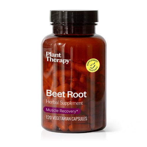 Plant Therapy Beet Root Herbal Supplement Capsules, Boosts Stamina &amp; Fights Fatigue, Great for Mu...