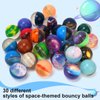 Pllieay 30PCS Galaxy Bouncy Balls, 32mmSpace Bouncy Balls Bulk, Space Party Favors Rubber Balls for Kids Party Favors, Space Toys for Kids, Christmas Gift Bag Filling(30 style)