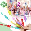 ZIZICG 10pcs Slingshot Dinosaurs with 1pcs Cardboard Targets,Rubber Slingshot Dino Finger Toys for Kids Adults,Birthday Halloween Party Favors Classroom Exchange Xmas Gifts for Boys Girls