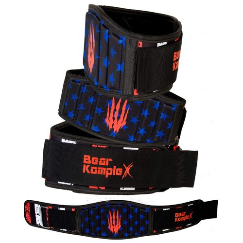 Bear KompleX 6” Adjustable Weightlifting Belt for Men & Women - Powerlifting, Strength Training, CrossFit, Squats - Durable, Low-Profile Design for Stability, Support & Safety - Comes in 4 Sizes