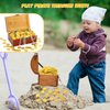 Charniol 200 Pcs Pirate Gold Coins Plastic Gold Treasure Coins Pirate Coins Fake Gold Coins Decorations for Favor Party