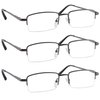TruVision Readers Reading Glasses - 9509 HP -VP3-Gunmetal-3.25