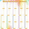 EOBOH 50PCS Mardi Gras Beads, Metallic 10 Kinds of Bead Necklace Party Favors, 33" Mardi Gras Necklace Women Men Stuff, Festival Parade Throw Accessories for Wedding Birthday Celebrations Decorations