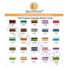 New brothread 25 Colors Variegated Polyester Embroidery Machine Thread Kit 500M (550Y) Each Spool for Brother Janome Babylock Singer Pfaff Bernina Husqvaran Embroidery and Sewing Machines
