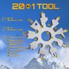 20-in-1 Snowflake Multi Mini Tools Gifts for Men Christmas Stocking Stuffers for Men Adults Women Pocket Size Gadgets Screwdriver Wrench Bottle Opener