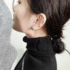 3 Pairs Stainless Steel Hoop Earrings for Women Men Minimalist Huggie Earrings Gold Silver Black Hypoallergenic Tiny Cartilage Hoop Earrings