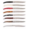 Fortessa Provencal Serrated Steak Knife, 9.25-Inch, Red Handle, Set of 6 -