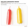 STOBOK 2Pcs Fake Mustard and Ketchup Bottle Funny Fake Salad Dressing Bottle Prank Toys Phoney Condiment Squirt Bottle Toy for Adults Kids Halloween Party