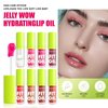 4 Colors Fat Oil Lip Gloss, Lip Oil Lip Glaze Hydrating Lip Glow Oil Big Brush Head Moisturizing Lip Gloss, Shiny Transparent Tinted Plumping Lip Oil Long Lasting Nourishing Non-sticky (A#&B#)