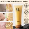MINGJING Gold Foil Peel-Off Mask, Peel-Off Anti-Wrinkle Face Mask, 98.4% Beilingmei Gold Face Mask, Gold Face Mask for Moisturizing Removes Blackheads, Reduces Fine Lines And Cleans Pores (2PCS)