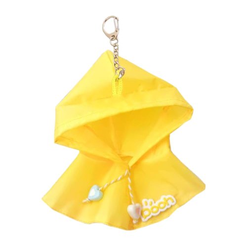niannyyhouse 10cm~15cm Plush Doll Clothes Raincoat Dolls Dress Up Pendant (Yellow)