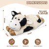 Cuckool Warmable Cow Stuffed Animals, Microwavable Stuffed Animals Heating Pad for Cramps, Pain Stress Relief, Heatable & Coolable Lavender Scented Plush Toys for Anxiety, Women & Kids Bedtime