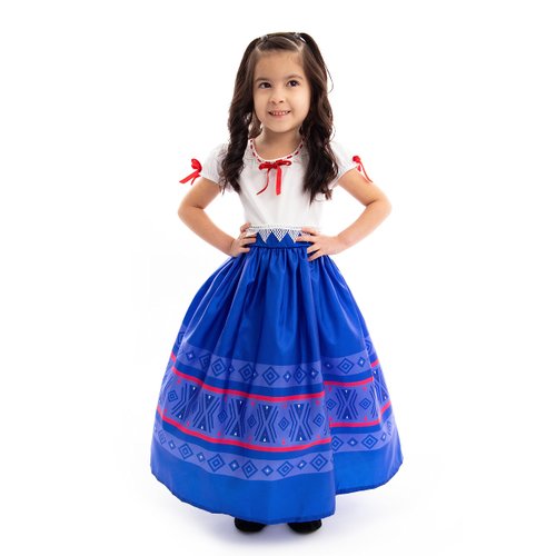 Little Adventures Strong Princess Dress Up Costume - Machine Washable Girl Child Pretend Play Party Outfit (Medium Age 3-5)