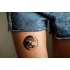 Dopetattoo 6 Sheets Temporary Tattoos of a Symbol Yin and Yang Druidic Yggdrasil Tree Temporary tattoo Neck Arm Chest for Women Men Adults Jewelry Tattoo