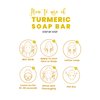 AL-TAQWA Turmeric Soap Bar Body and Face, Men/Women, for all Skin Types, Natural Face Wash