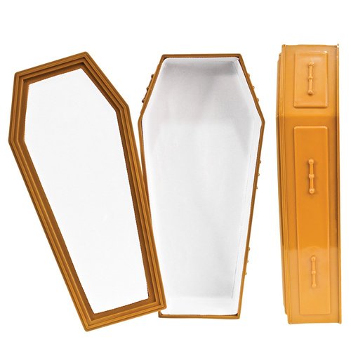 Brown Coffin for Wrestling Action Figures